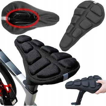 Sedlo na kolo Potah na sedlo Ercole Pěnový potah na cyklistické sedlo R132 černý