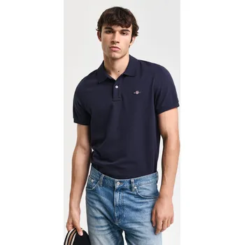 Pánská košile POLOKOŠILE GANT REG SHIELD SS PIQUE POLO EVENING BLUE