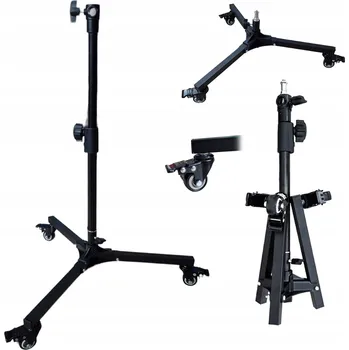 MALÝ SVĚTELNÝ STATIV NA KOLEČKÁCH "PES" 74 CM