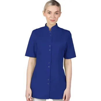 Dámské sako 48 DÁMSKÝ ZDRAVOTNICKÝ PLÁŠŤ SE STOJÁČKEM NA ZIP KOSMETICKÝ HALENA 141S