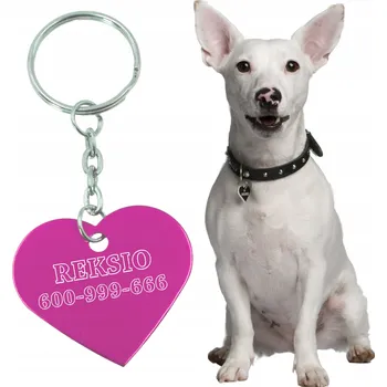 Obraz Adresář, identifikační známka srdce Decortrend růžová