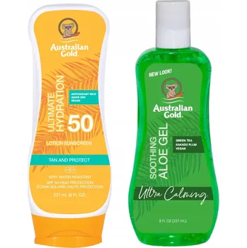 Přípravek na opalování Australian Gold Balzám SPF50 + Aloe Vera po opalování