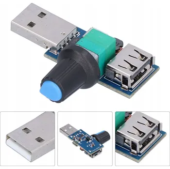 DC 2.5V-8V USB REGULÁTOR OTÁČEK VENTILÁTORU 5W