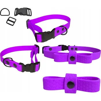 Obojek pro psa OBROŽEK S MAŠLÍ PRO MALÉ PSY MĚKKÝ VODĚODOLNÝ BIOTHANE HEXA S