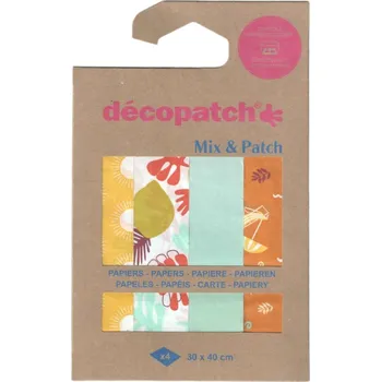 Umělecký papír décopatch Papíry na decoupage (4ks) kolekce č.34
