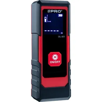 Měřící laser Laserový dálkoměr PRO DL-20 až pro 5000 měření! 20 m