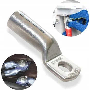 elektrický kabel Hliníková kabelová koncovka lisovací 70 mm2, oko M10