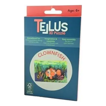 Dřevěná hračka Drewniany rozkładany teatrzyk 3D - Rybka błazenek