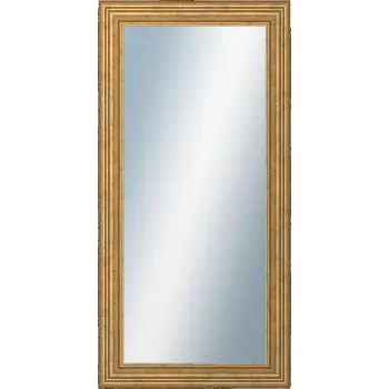 Zrcadlo DANTIK - Zarámované zrcadlo - rozměr s rámem cca 50x100 cm z lišty HRAD zlatá patina (2822)