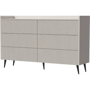 Policová skříň Nábytek PEGAS s.r.o. Komoda Adleta R3 6s, kašmír