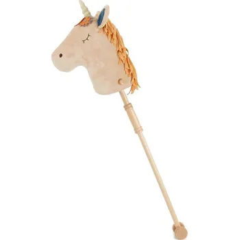 Dřevěná hračka Bieco - Hobby Horsing na tyči - koník Magic