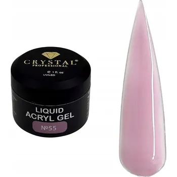 Lak na nehty Liquid Acryl Gel #55 15 ml CRYSTAL PROFESSIONAL Gel pro posílení nehtů