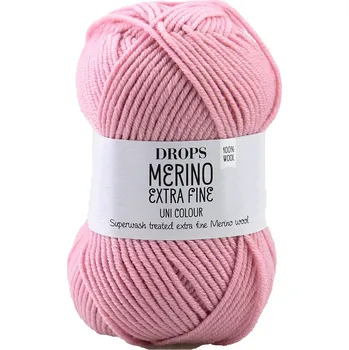 Galanterie Drops Merino Extra Fine 16 světlá růžová