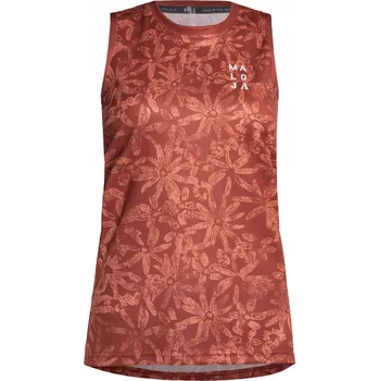 Cyklistické oblečení Dámský cyklistický dres Maloja EnvaliraM Top oranžový 35147 S