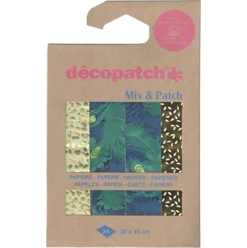 Umělecký papír décopatch Papíry na decoupage (4ks) kolekce č.41