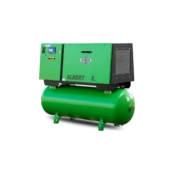 Kompresor Šroubový kompresor Atmos ALBERT E.220 Vario s karosérií, Tlaková verze - max. tlak 8 Bar (2640 l/min), Tlaková nádoba 900 l, Sušička vzduchu - kondenzační bez sušičky