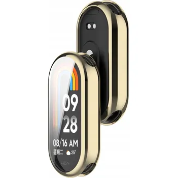 Pouzdro na mobilní telefon KOMPLETNÍ OCHRANNÉ POUZDRO 2v1 360° pro XIAOMI MI BAND 8 ZLATÉ