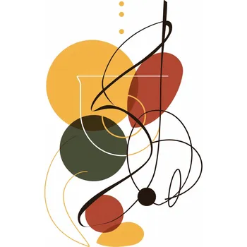 Plakát Plakát Tanec Tvarů a Barev bez rámu 61 x 91,5 cm