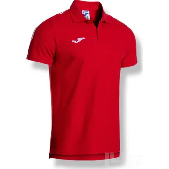 Pánské tričko Polokošile JOMA OLIMPIADA, barva červená, velikost 2XL