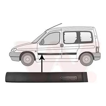 Lišta karosérie Ozdobná / ochranná lišta, dveře VAN WEZEL 0903423