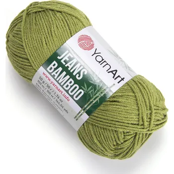 Příze Yarn Art Jeans Bamboo 137 hráškově zelená