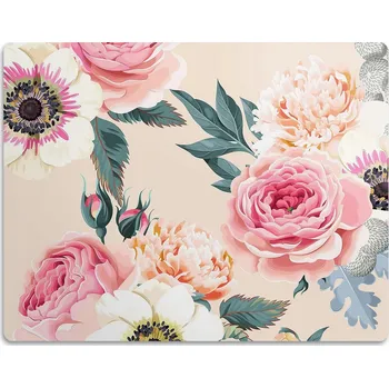 Miska pro psa Pro psa kočku podložka pod misky , Pastelové květiny, 60x40