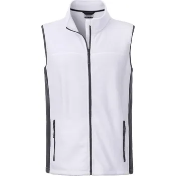Pánská vesta Daiber Pánská vesta Workwear Fleece JN856 Barva: Bílá - Carbon, Velikost: XXL