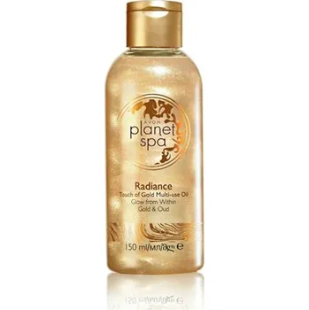 Tělový olej Avon Planet Spa rozjasňující olej na tělo a vlasy se zlatými částečkami 150ml