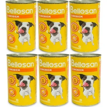 Krmivo pro psa Krmivo pro dospělé psy s drůbežím masem Bellosan 6X 415 g