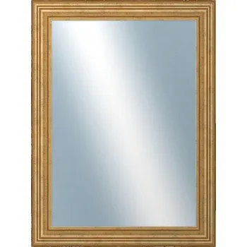 Zrcadlo DANTIK - Zarámované zrcadlo - rozměr s rámem cca 60x80 cm z lišty HRAD zlatá patina (2822)