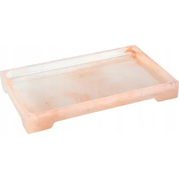 Drátěná police DEKORATIVNÍ KOUPELNOVÝ PODNOS POLICE STOJÍCÍ Z PRYSKYŘICE RŮŽOVÁ NA KOSMETIKU