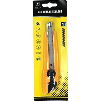 Pracovní nůž Nůž na tapety, kovový, 18 mm, s odlamovací čepelí