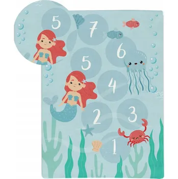 Koberec KOBEREC DO DĚTSKÉHO POKOJE PROTISKLUZOVÝ PODLOŽKA NA HRANÍ 100X150 SIRÉNA