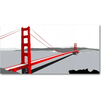 Obraz Kuchyňský panel Most San Francisco 120x60 + LEPIDLO