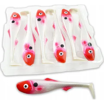 Umělá nástraha NÁSTRAHA BEAST PIKE SHAD 16cm, červená hlava, 1 Ks