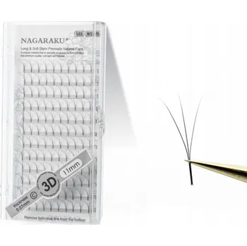 Umělé řasy Hotové trsy řas NAGARAKU 3D C 0,07 15 mm