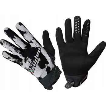 Moto oblečení Rukavice moto CLERMONT textilní krátké černé/šedé - 2XL