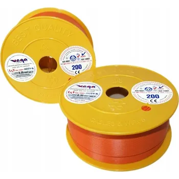 elektrický kabel Kabel LGY/H05V-K 0,35 mm2 200 m Oranžový