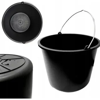 Vrták Kulatý plastový kbelík 16 l s nálevkou a měrkou