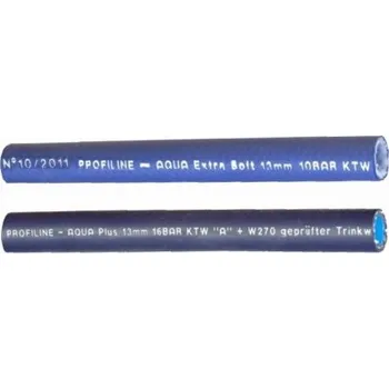 Zahradní hadice HADICE DRINKTEC PROFILINE AQUA PLUS SOFT - PE hadice 16 Bar, pro mléko, vína, oleje, džusy (-15/+60°C), 19/26 mm