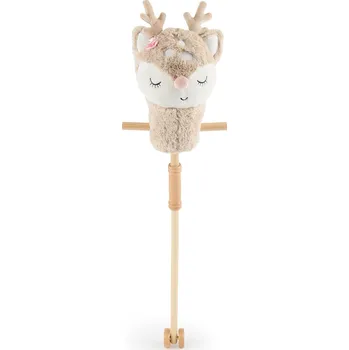 Dřevěná hračka Bieco - Hobby Horsing na tyči - jelínek Ella