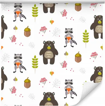 Fototapeta Tapeta pro děti medvídci zvířátka mýval les