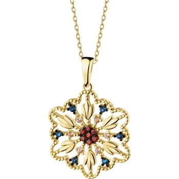 Přívěsek Zlatý přívěsek se zirkony - rozeta - AP539-3925