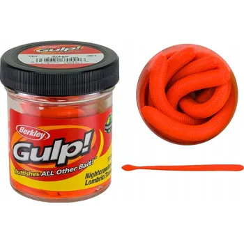 Umělá nástraha Berkley Gulp! Nightcrawler oranžová 8cm 10 Ks Rybičky to milují!