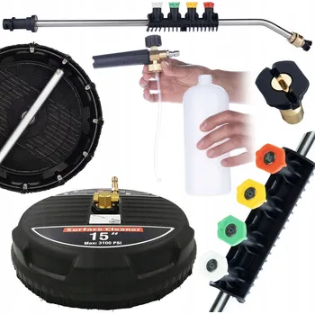 Příslušenství pro vysokotlaký čistič KARTÁČ NA DLAŽBU RYCHLOSPOJKA 5 TRYSKEK TLAKOVÉ MYČKY PĚNOVACÍ NÁSTAVEC LANCE