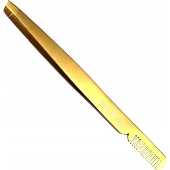 Kosmetická pinzeta Šikmá pinzeta na obočí s hřebínkem Moemi