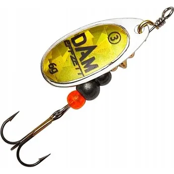 Umělá nástraha Třpytka DAM Effzett FLUO SPINNER #3 / 6g ZLATÁ PRISMA