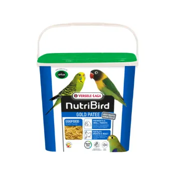 Krmivo pro ptáka NutriBird GOLD PATEE vaječné krmivo vlhčené s medem pro andulky a malé papoušky s extra jódem navíc 5 Kg