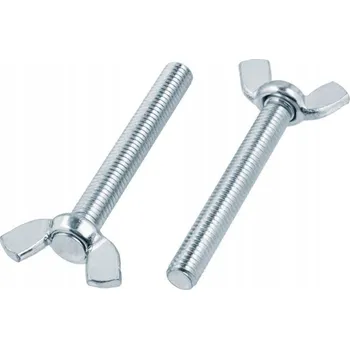 Vrták Křídlový šroub M6x40 Pozink 10 Ks Motýlkový