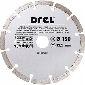 Řezný kotouč Diamantový kotouč na betonu Drel 150 x 22,2 mm